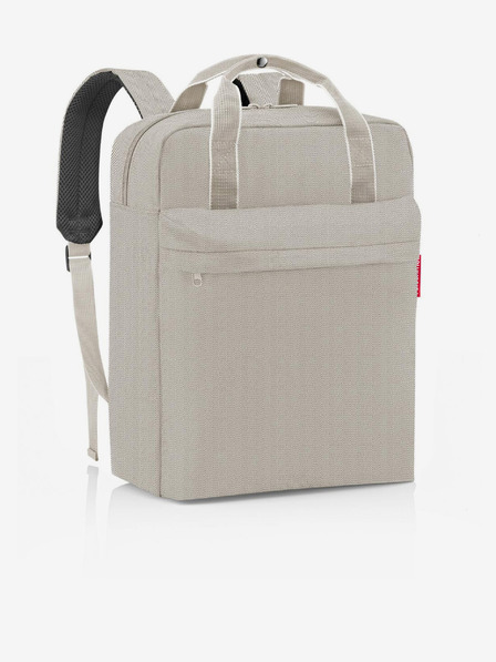 Reisenthel Béžový dámský batoh Reisenthel Allday Backpack M Herringbone Sand