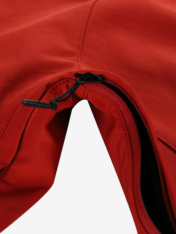 ALPINE PRO Červená pánská softshellová bunda s membránou Alpine Pro Hoor