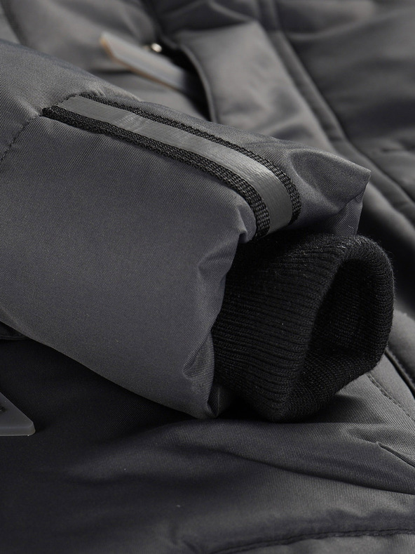 ALPINE PRO Šedá holčičí bunda s membránou PTX Alpine Pro  Werdo