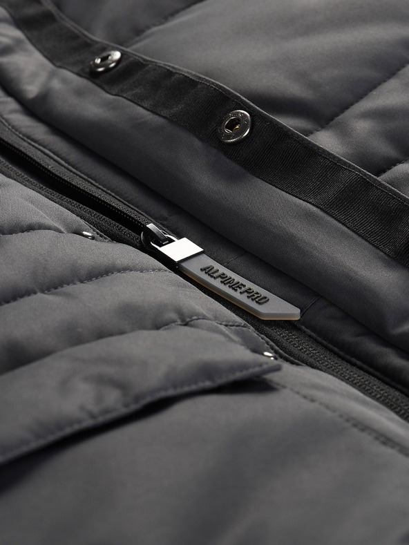 ALPINE PRO Šedá holčičí bunda s membránou PTX Alpine Pro  Werdo