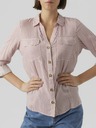 Vero Moda Bílo-růžová dámská pruhovaná košile Vero Moda