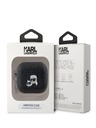 Karl Lagerfeld Karl Lagerfeld PU Embossed Karl and Choupette Heads Pouzdro pro AirPods Pro 2 Black