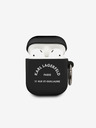 Karl Lagerfeld Rue St Guillaume Silikonové Pouzdro pro Airpods 1/2 Black Karl Lagerfeld