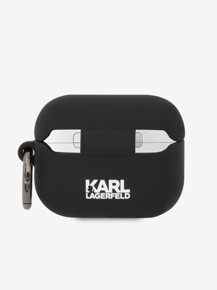 Karl Lagerfeld 3D Logo NFT Choupette Head Silikonové Pouzdro pro Airpods Pro Black Karl Lagerfeld