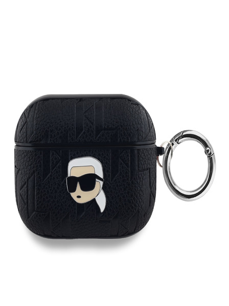 Karl Lagerfeld Karl Lagerfeld PU Embossed Karl Head Pouzdro pro AirPods Pro Black