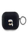 Karl Lagerfeld Karl Lagerfeld PU Embossed Karl Head Pouzdro pro AirPods Pro Black