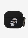 Karl Lagerfeld 3D Logo NFT Karl and Choupette Silikonové Pouzdro pro AirPods 3 Black Karl Lagerfeld
