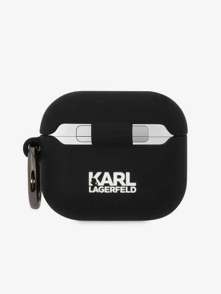 Karl Lagerfeld 3D Logo NFT Karl and Choupette Silikonové Pouzdro pro AirPods 3 Black Karl Lagerfeld