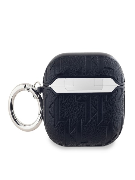 Karl Lagerfeld Karl Lagerfeld PU Embossed Karl and Choupette Heads Pouzdro pro AirPods 3 Black