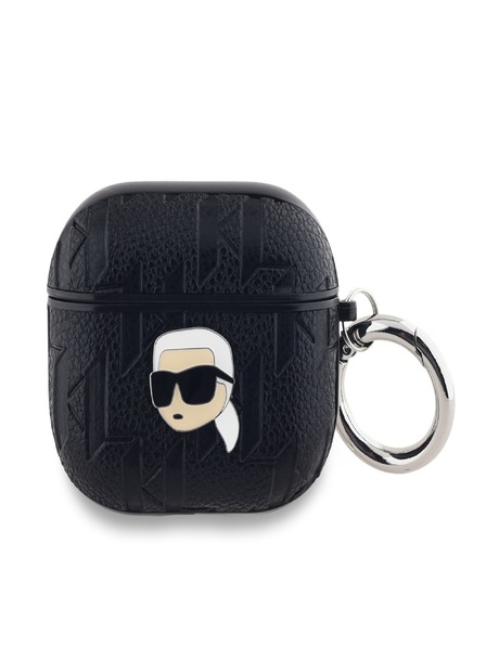 Karl Lagerfeld Karl Lagerfeld PU Embossed Karl Head Pouzdro pro AirPods 3 Black