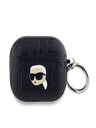 Karl Lagerfeld Karl Lagerfeld PU Embossed Karl Head Pouzdro pro AirPods 3 Black