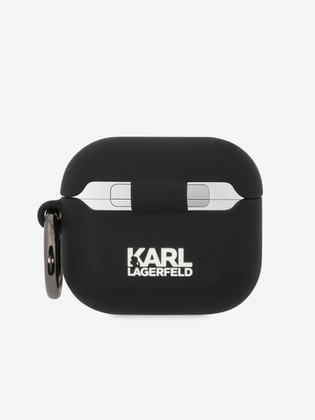 Karl Lagerfeld 3D Logo NFT Choupette Head Silikonové Pouzdro pro Airpods 3 Black Karl Lagerfeld