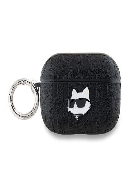 Karl Lagerfeld Karl Lagerfeld PU Embossed Choupette Head Pouzdro pro AirPods Pro 2 Black