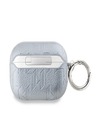 Karl Lagerfeld Karl Lagerfeld PU Embossed Choupette Head Pouzdro pro AirPods Pro 2 Silver