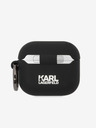 Karl Lagerfeld 3D Logo NFT Karl Head Silikonové Pouzdro pro Airpods 3 Black Karl Lagerfeld