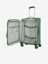 Travelite Sada tří cestovních kufrů a palubní tašky v zelené barvě Travelite Miigo 4w S,M,L
