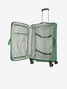 Travelite Sada tří cestovních kufrů a palubní tašky v zelené barvě Travelite Miigo 4w S,M,L