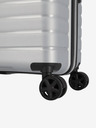 Travelite Stříbrný cestovní kufr Travelite Trient L Silver