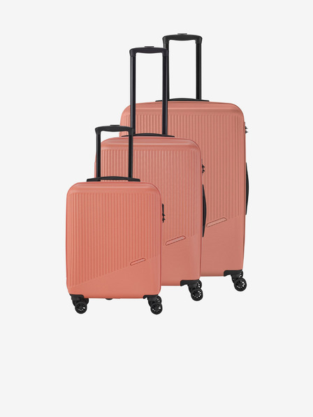 Travelite Sada tří cestovních kufrů v oranžové barvě Travelite Bali S,M,L