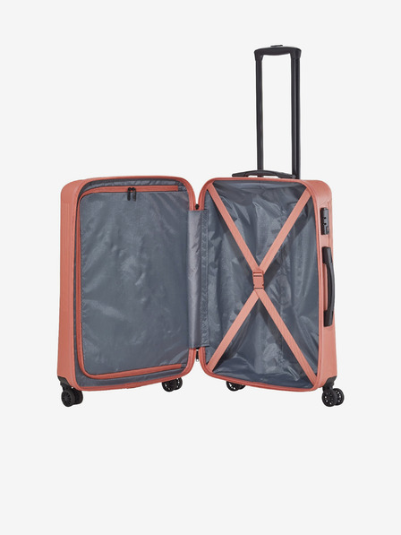 Travelite Sada tří cestovních kufrů v oranžové barvě Travelite Bali S,M,L