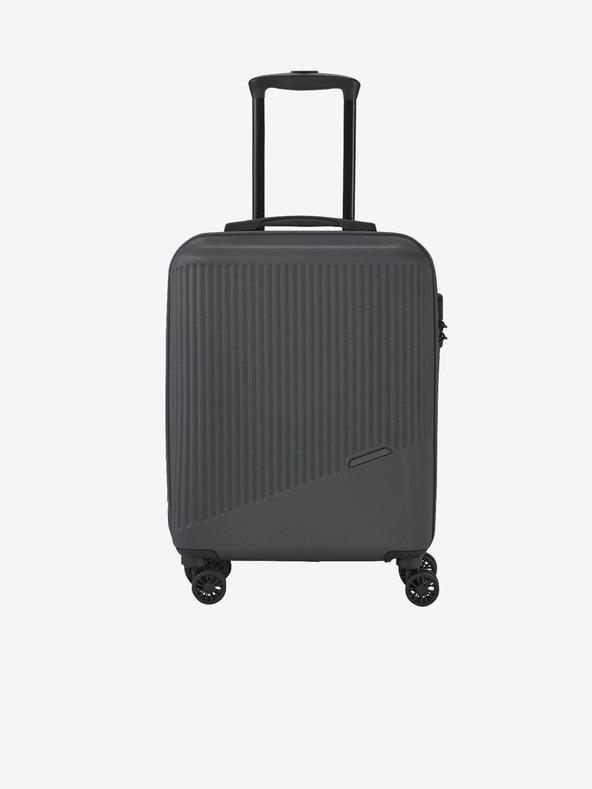 Travelite Tmavě šedý cestovní kufr Travelite Bali S