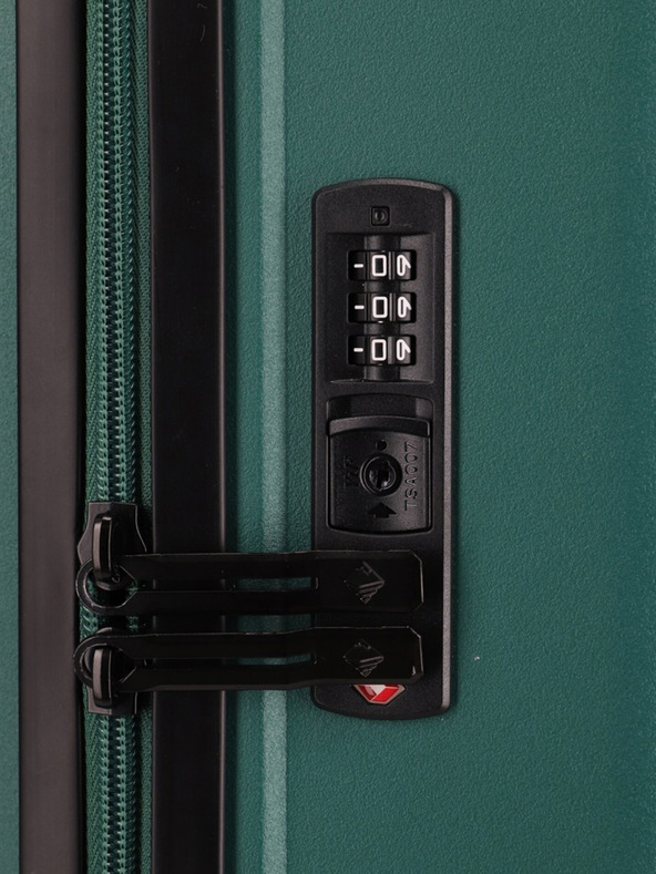 Travelite Petrolejový cestovní kufr Travelite Trient L Green