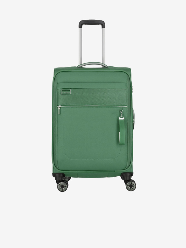 Travelite Zelený cestovní kufr Travelite Miigo 4w M