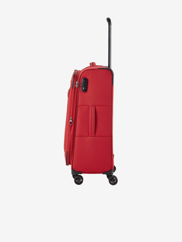 Travelite Sada tří cestovních kufrů v červené barvě Travelite Chios S,M,L