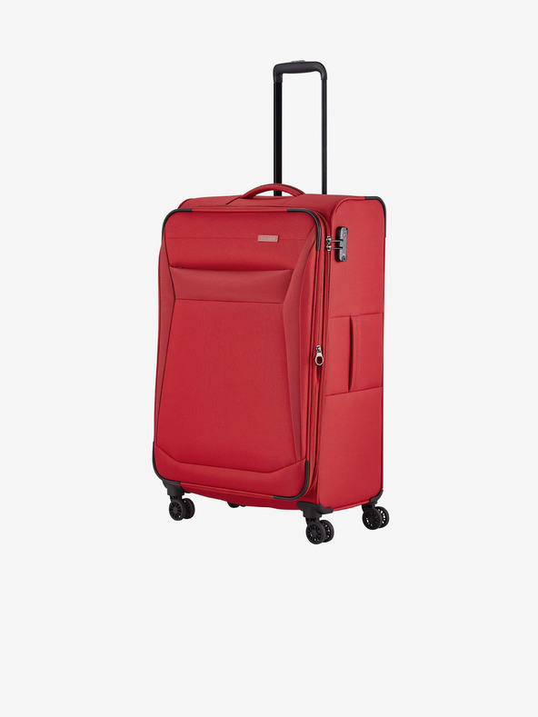 Travelite Sada tří cestovních kufrů v červené barvě Travelite Chios S,M,L