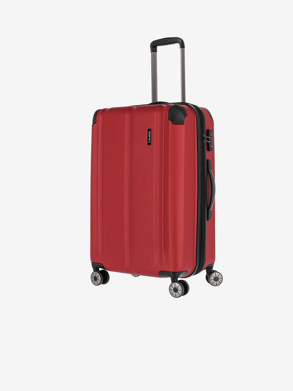 Travelite Sada tří cestovních kufrů v červené barvě Travelite City 4w S,M,L