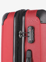 Travelite Červený cestovní kufr Travelite City 4w L