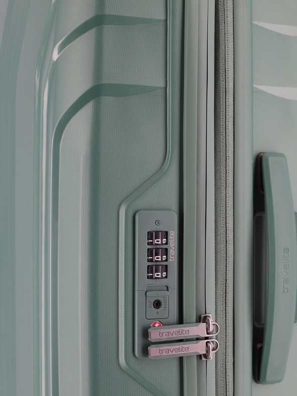 Travelite Světle zelený cestovní kufr Travelite Elvaa 4w S