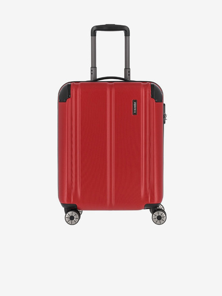 Travelite Červený cestovní kufr Travelite City 4w S