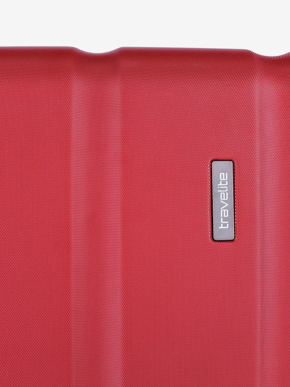 Travelite Červený cestovní kufr Travelite City 4w S