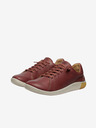 Keen Hnědé dámské kožené tenisky Keen KNX Lace