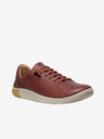 Keen Hnědé dámské kožené tenisky Keen KNX Lace