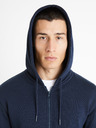 Celio Tmavě modrá pánská basic mikina Celio Fethree