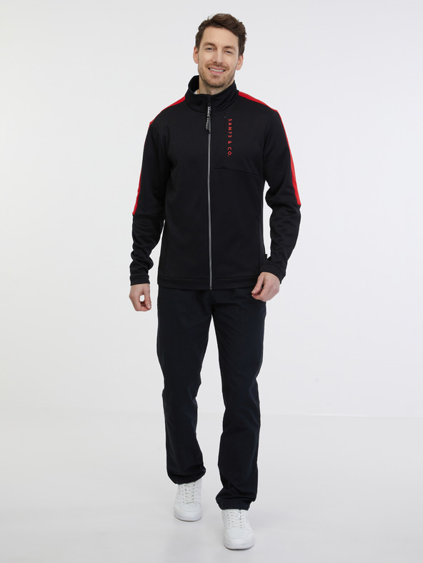 Sam 73 Černá pánská mikina na zip SAM 73 Lucas