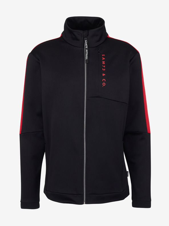 Sam 73 Černá pánská mikina na zip SAM 73 Lucas