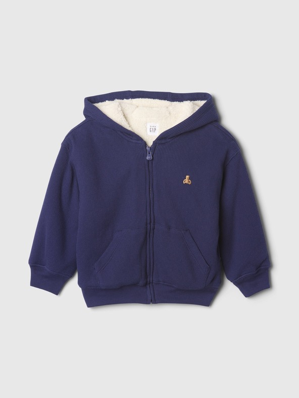 GAP Baby zateplená sherpa mikina GAP