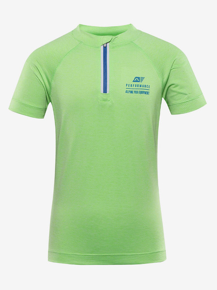 ALPINE PRO Zelené klučičí rychleschnoucí cyklo triko Alpine Pro LATTERO
