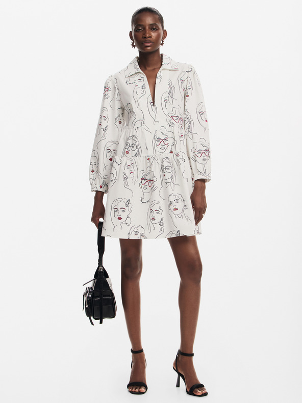 Desigual Dámské vzorované košilové šaty Desigual Louisville