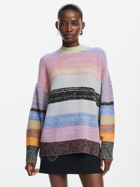 Desigual Dámský pruhovaný svetr Desigual Moncton