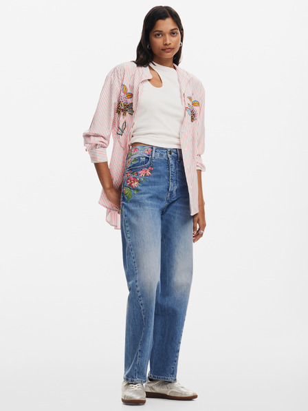 Desigual Dámské straight džíny Desigual Carina