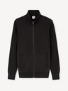 Celio Černá pánská kardigan na zip Celio Jebille