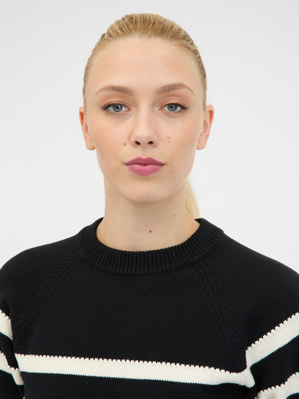 Orsay Černý dámský svetr s krátkým rukávem ORSAY