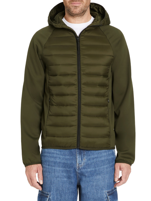 Celio Khaki pánská vesta s kapucí Celio Jushellsl