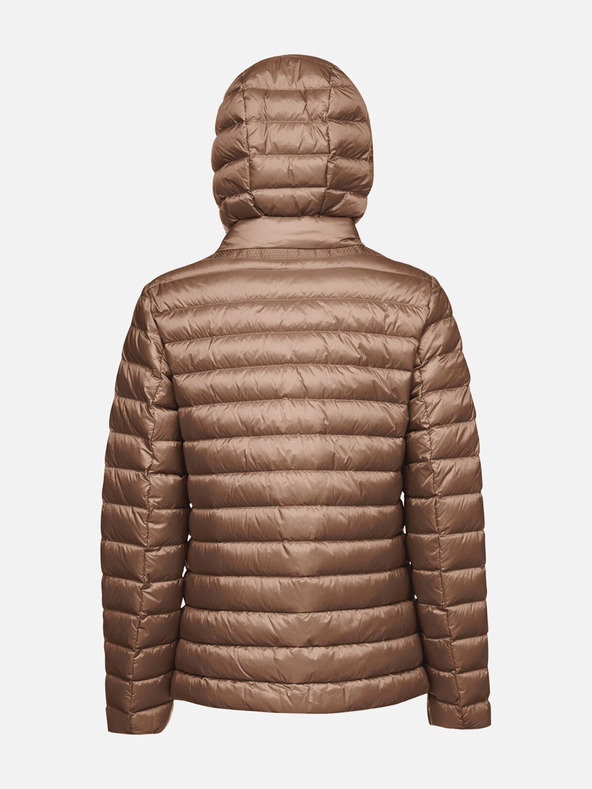 Geox Tmavě hnědá dámská prošívaná bunda Geox Jaysen