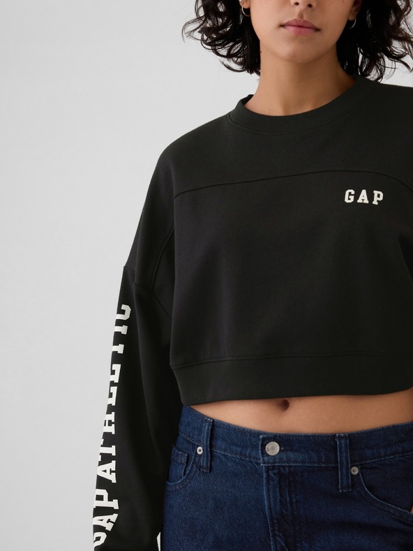 GAP Crop mikina s logem Gap