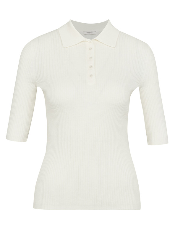 Orsay Krémové dámské tričko s krátkým rukávem ORSAY